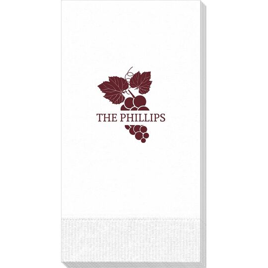 Wine Grapes Guest Towels